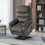 Fauteuil inclinable surdimensionné haut de gamme avec chargement sans fil, massage et chauffage
