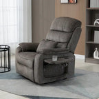 Fauteuil inclinable surdimensionné haut de gamme avec chargement sans fil, massage et chauffage