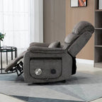 Fauteuil inclinable surdimensionné haut de gamme avec chargement sans fil, massage et chauffage