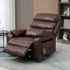 Fauteuil inclinable surdimensionné haut de gamme avec chargement sans fil, massage et chauffage