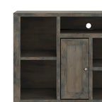 Meuble TV de 188 cm pour téléviseurs jusqu'à 85" – Fini bois de grange, aucun assemblage requis