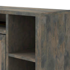 Meuble TV de 188 cm pour téléviseurs jusqu'à 85" – Fini bois de grange, aucun assemblage requis