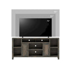 Meuble TV de 188 cm pour téléviseurs jusqu'à 85" – Fini bois de grange, aucun assemblage requis