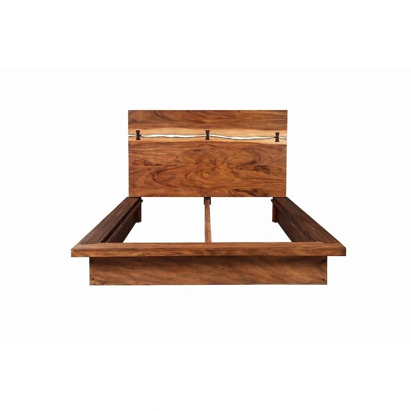 Ensemble de chambre à coucher 6 pièces Capistrano Noyer Fumée avec plateforme