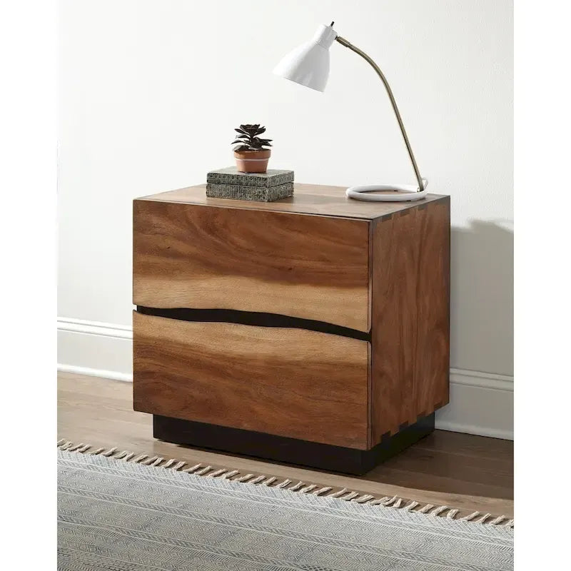 Ensemble de chambre à coucher 6 pièces Capistrano Noyer Fumée avec plateforme
