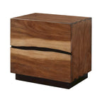 Ensemble de chambre à coucher 6 pièces Capistrano Noyer Fumée avec plateforme