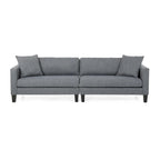 Canapé 4 places en tissu contemporain Clemons avec coussins d'appoint par Christopher Knight Home