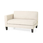 Canapé 4 places en tissu contemporain Clemons avec coussins d'appoint par Christopher Knight Home