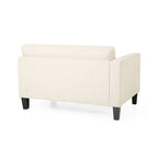 Canapé 4 places en tissu contemporain Clemons avec coussins d'appoint par Christopher Knight Home