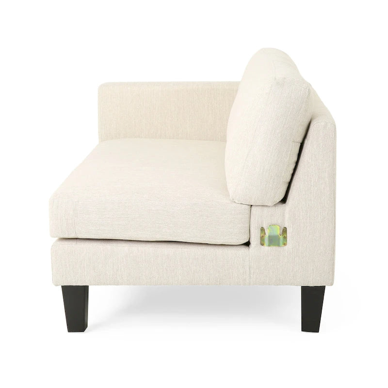 Canapé 4 places en tissu contemporain Clemons avec coussins d'appoint par Christopher Knight Home