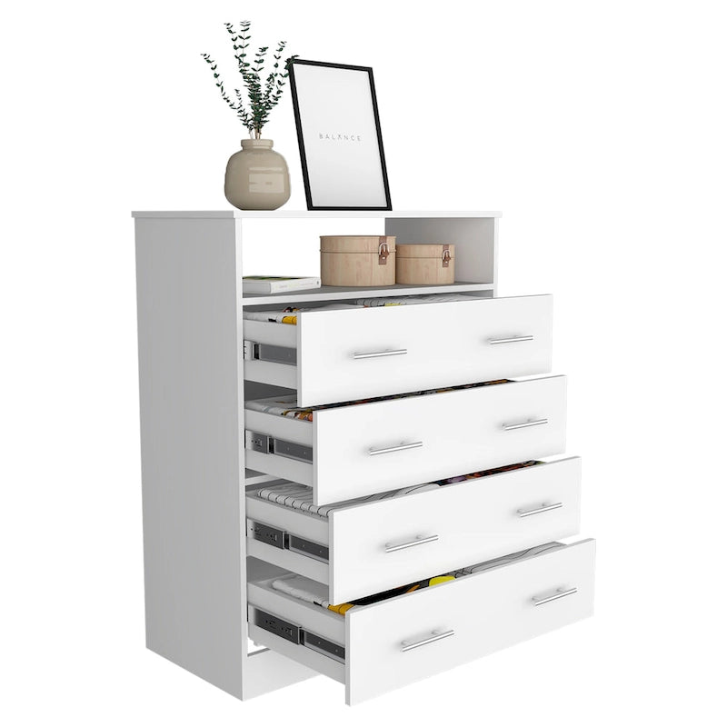 Commode à 4 tiroirs avec plateau de comptoir