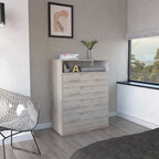 Commode à 4 tiroirs avec plateau de comptoir