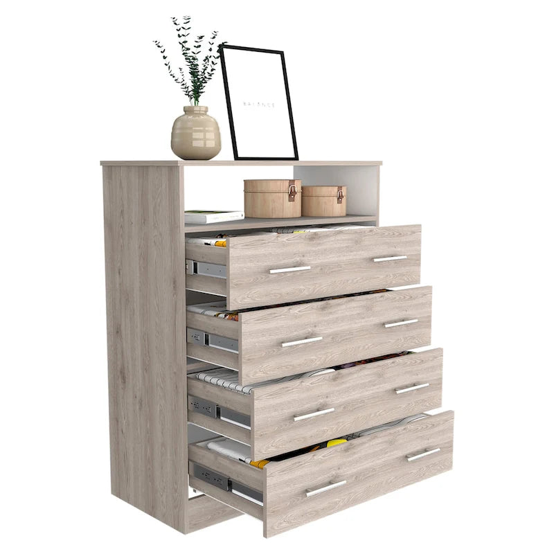 Commode à 4 tiroirs avec plateau de comptoir