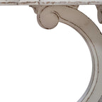 Ensemble de table ronde Magnolia Manor blanc antique et écorce vieillie