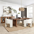 Table à manger Classic Home Selena en manguier 84", finition Umber, 84 larg. x 40 prof. x 30 haut.
