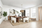 Classic Home Selena 84 Mango Wood Dining Table in Umber - 84Wx40Dx30H