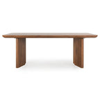Table à manger Classic Home Selena en manguier 84", finition Umber, 84 larg. x 40 prof. x 30 haut.