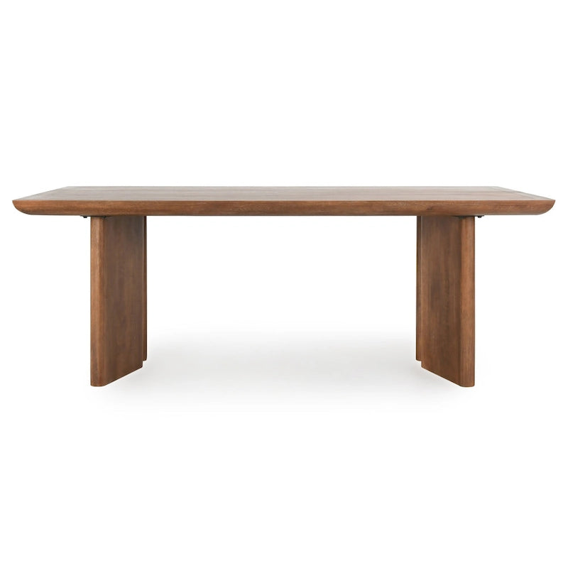Table à manger Classic Home Selena en manguier 84", finition Umber, 84 larg. x 40 prof. x 30 haut.
