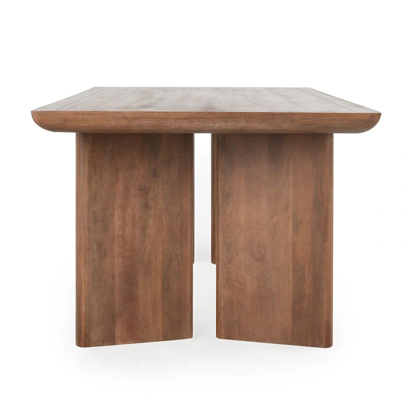 Table à manger Classic Home Selena en manguier 84", finition Umber, 84 larg. x 40 prof. x 30 haut.