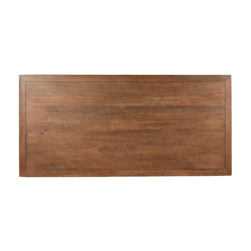 Table à manger Classic Home Selena en manguier 84", finition Umber, 84 larg. x 40 prof. x 30 haut.