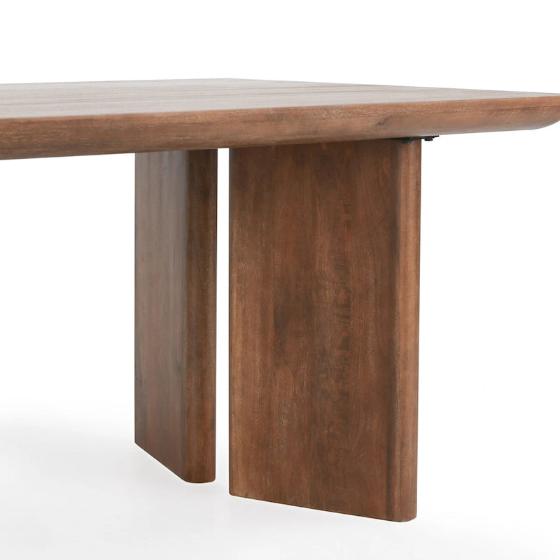 Table à manger Classic Home Selena en manguier 84", finition Umber, 84 larg. x 40 prof. x 30 haut.