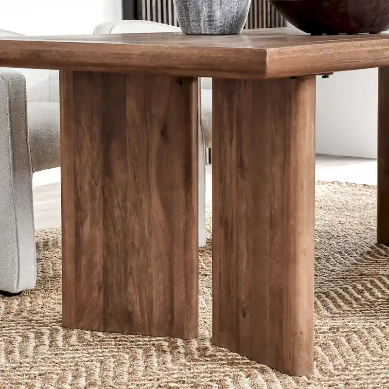 Table à manger Classic Home Selena en manguier 84", finition Umber, 84 larg. x 40 prof. x 30 haut.