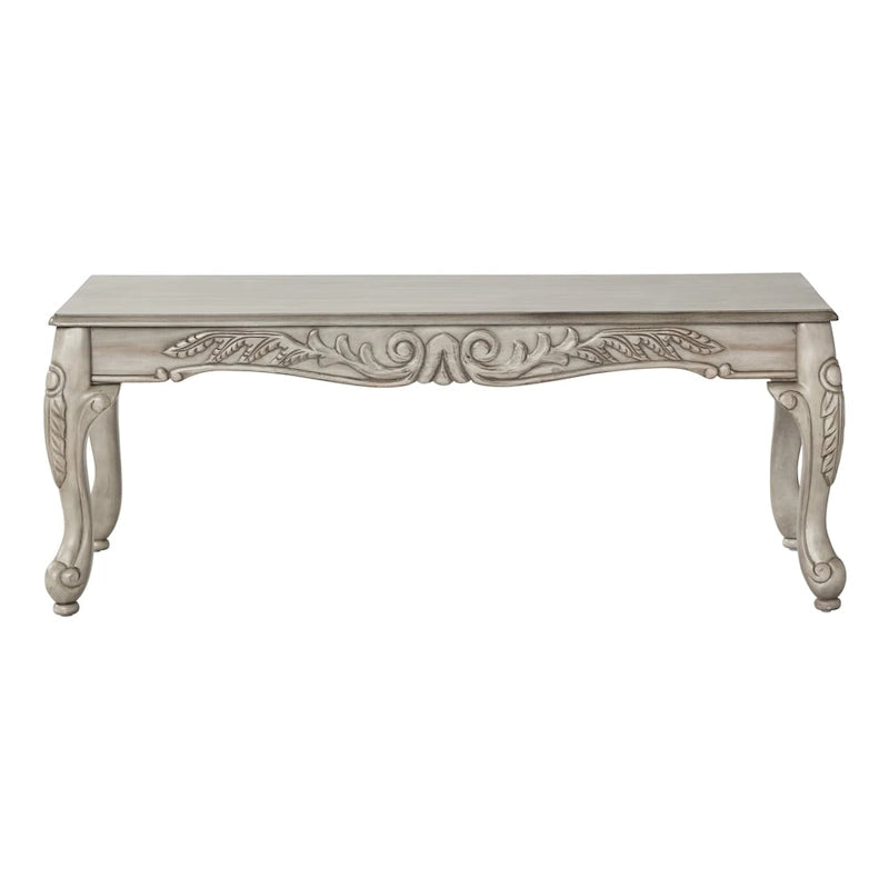Ensemble sofa et causeuse Roundhill Furniture San Marino en tissu bicolore avec cadre en bois et 3 tables, couleur ébène