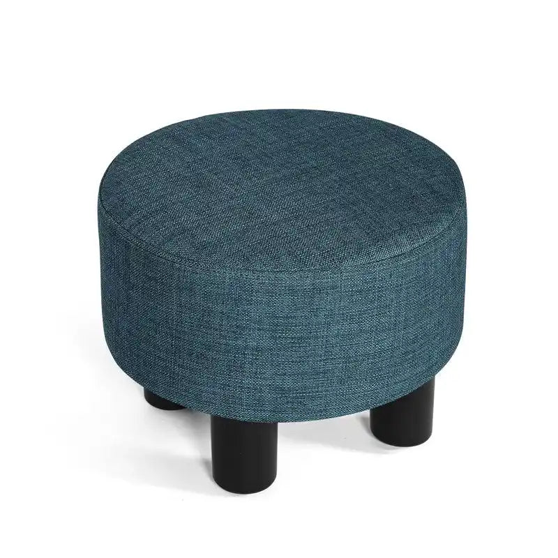 Repose-pieds ottoman rond en tissu