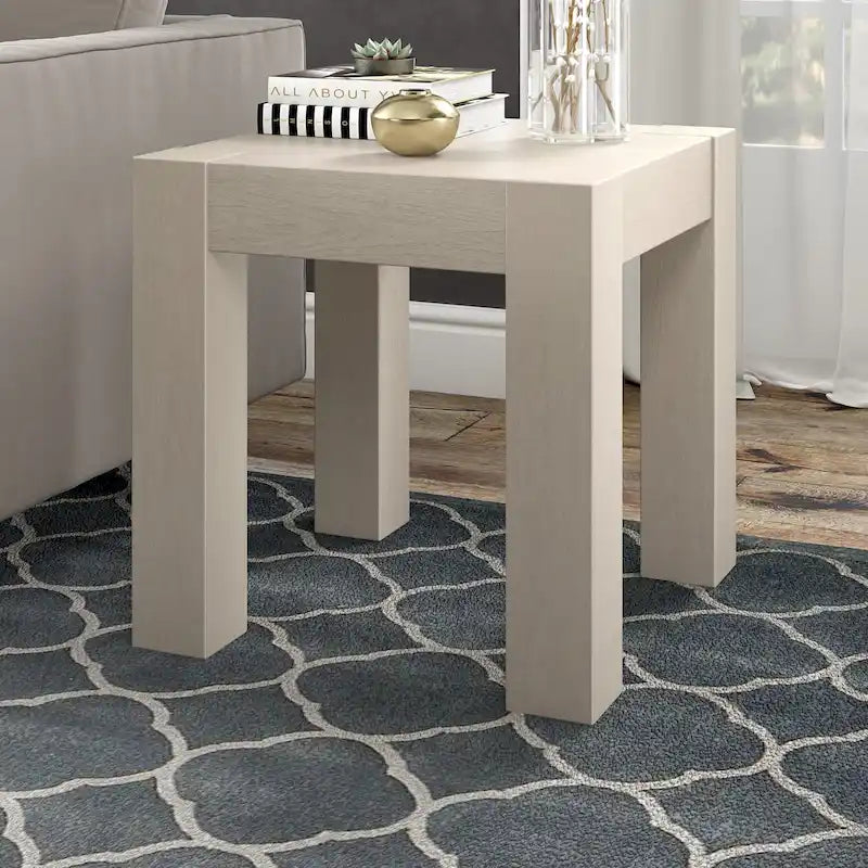 Table d'appoint carrée imitation bois