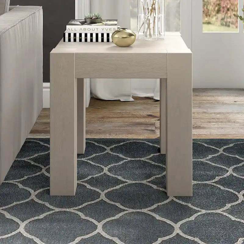 Table d'appoint carrée imitation bois