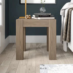 Table d'appoint carrée imitation bois