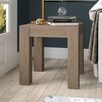 Table d'appoint carrée imitation bois