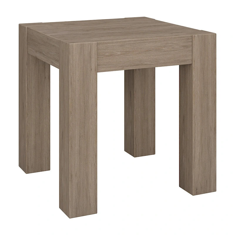 Table d'appoint carrée imitation bois