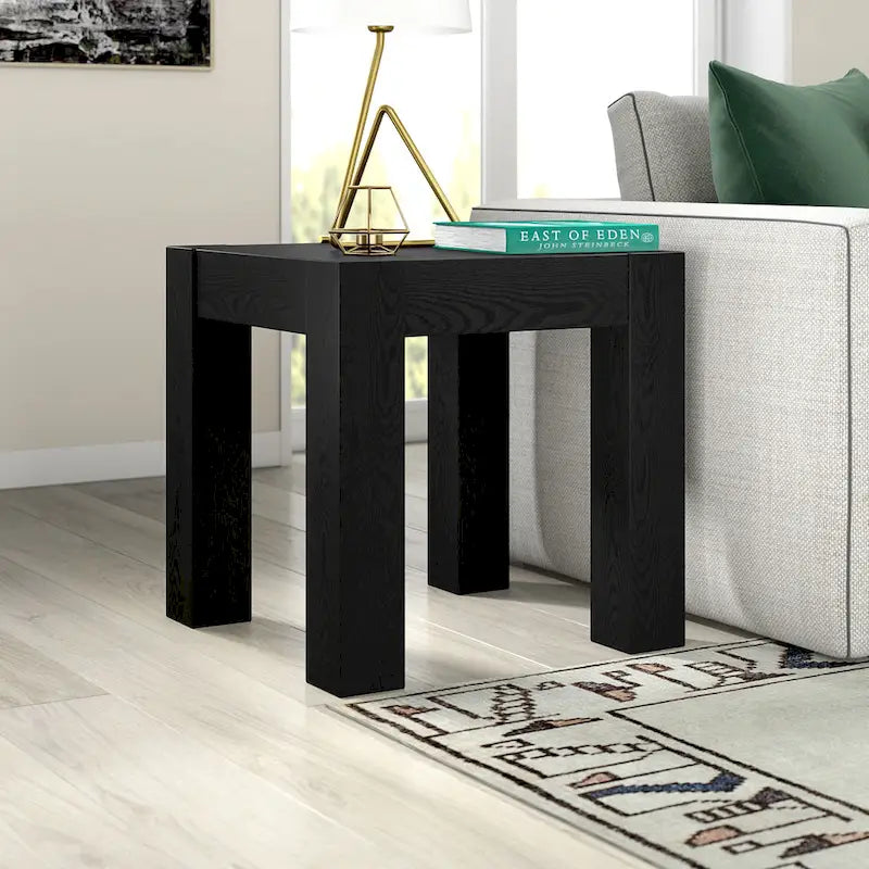 Table d'appoint carrée imitation bois