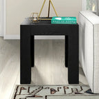 Table d'appoint carrée imitation bois