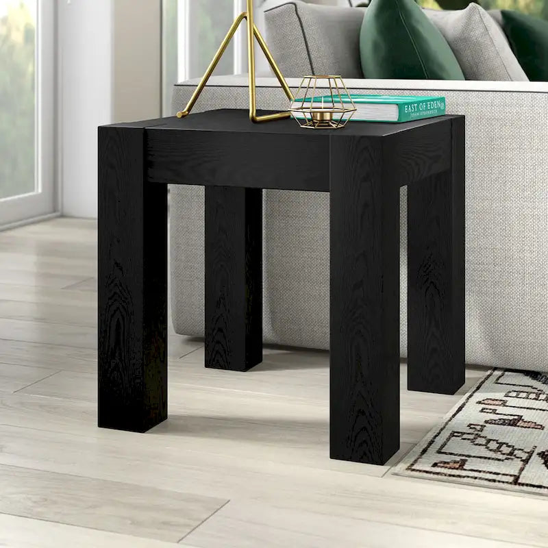 Table d'appoint carrée imitation bois