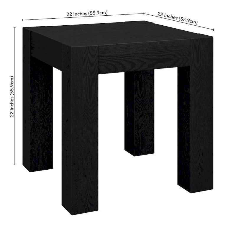 Table d'appoint carrée imitation bois