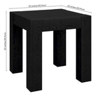 Table d'appoint carrée imitation bois