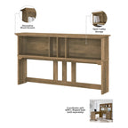 Bureau d'angle avec huche, armoire et bibliothèque Salinas 60W de Bush Furniture