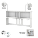 Bureau d'angle avec huche, armoire et bibliothèque Salinas 60W de Bush Furniture