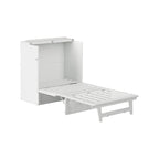 Lit escamotable Northfield Twin XL avec matelas, blanc