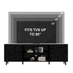 Meuble TV laqué brillant avec cheminée électrique en option