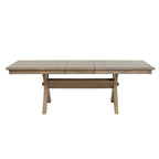 Ensemble de salle à manger 7 pièces extensible en bois – Table et 6 chaises, pin marron glacé