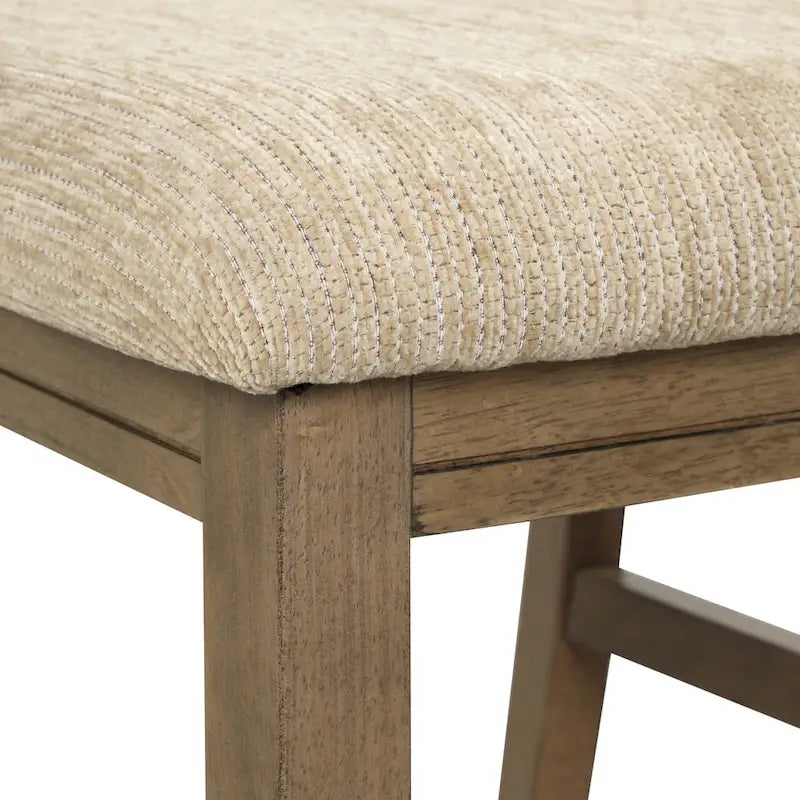 Ensemble de salle à manger 7 pièces extensible en bois – Table et 6 chaises, pin marron glacé