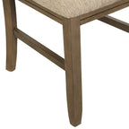Ensemble de salle à manger 7 pièces extensible en bois – Table et 6 chaises, pin marron glacé