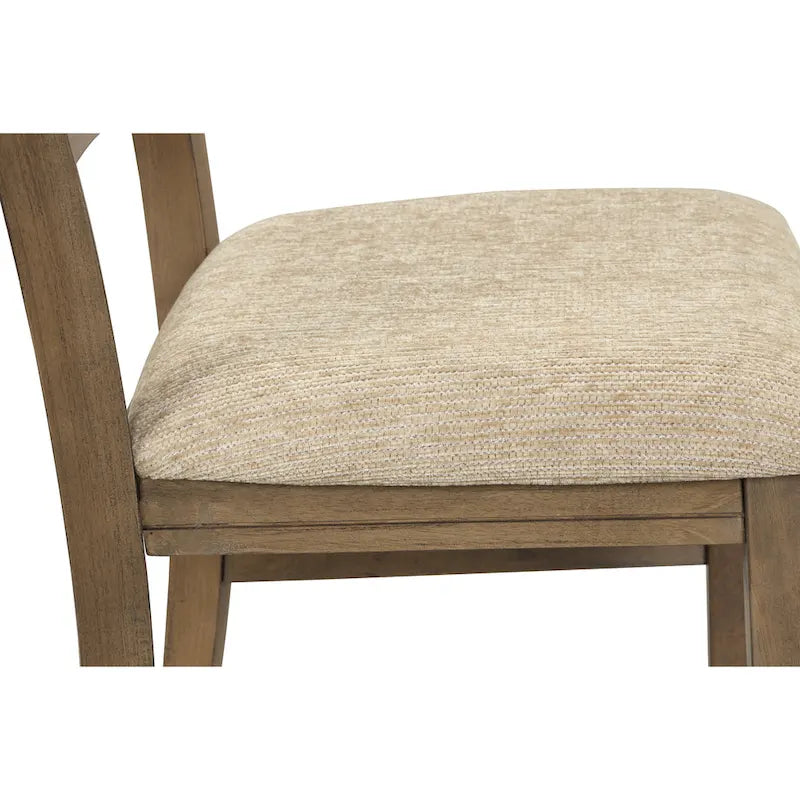 Ensemble de salle à manger 7 pièces extensible en bois – Table et 6 chaises, pin marron glacé