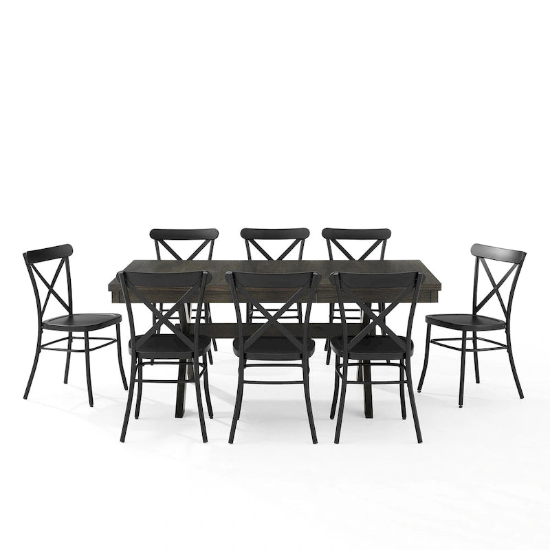 Ensemble de salle à manger 9 pièces Crosley Hayden avec chaises Camille