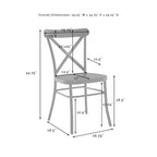 Ensemble de salle à manger 9 pièces Crosley Hayden avec chaises Camille