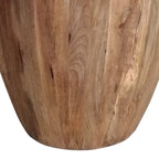 Table d'appoint ronde en manguier marron