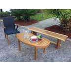 Banc sans dossier en bois de Suar massif à bord naturel – Fait main, 175 cm de large, Intérieur/Extérieur